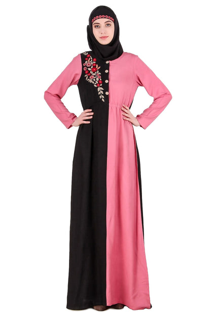Split Design Ruched Abaya