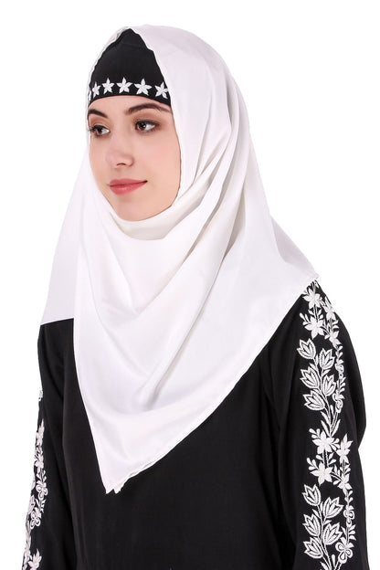 Floral Embellished Sleeve Anarkali Abaya