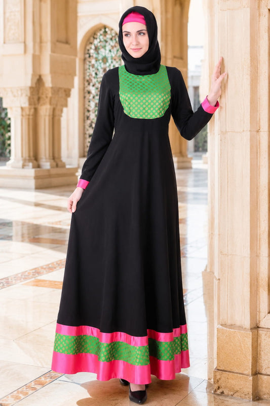 Black Anarkali EID Abaya
