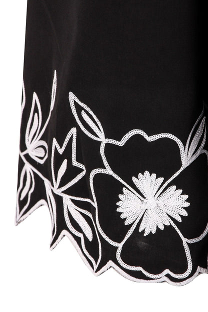 Embellished Scalped Bottom Anarkali Abaya