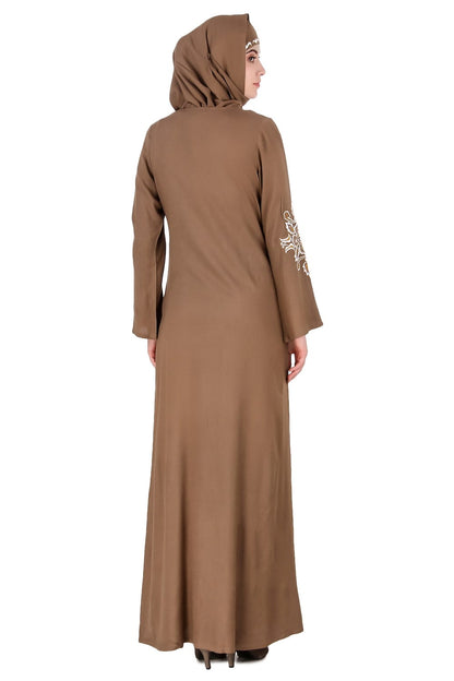 Floral Diamond Cut Festive Abaya