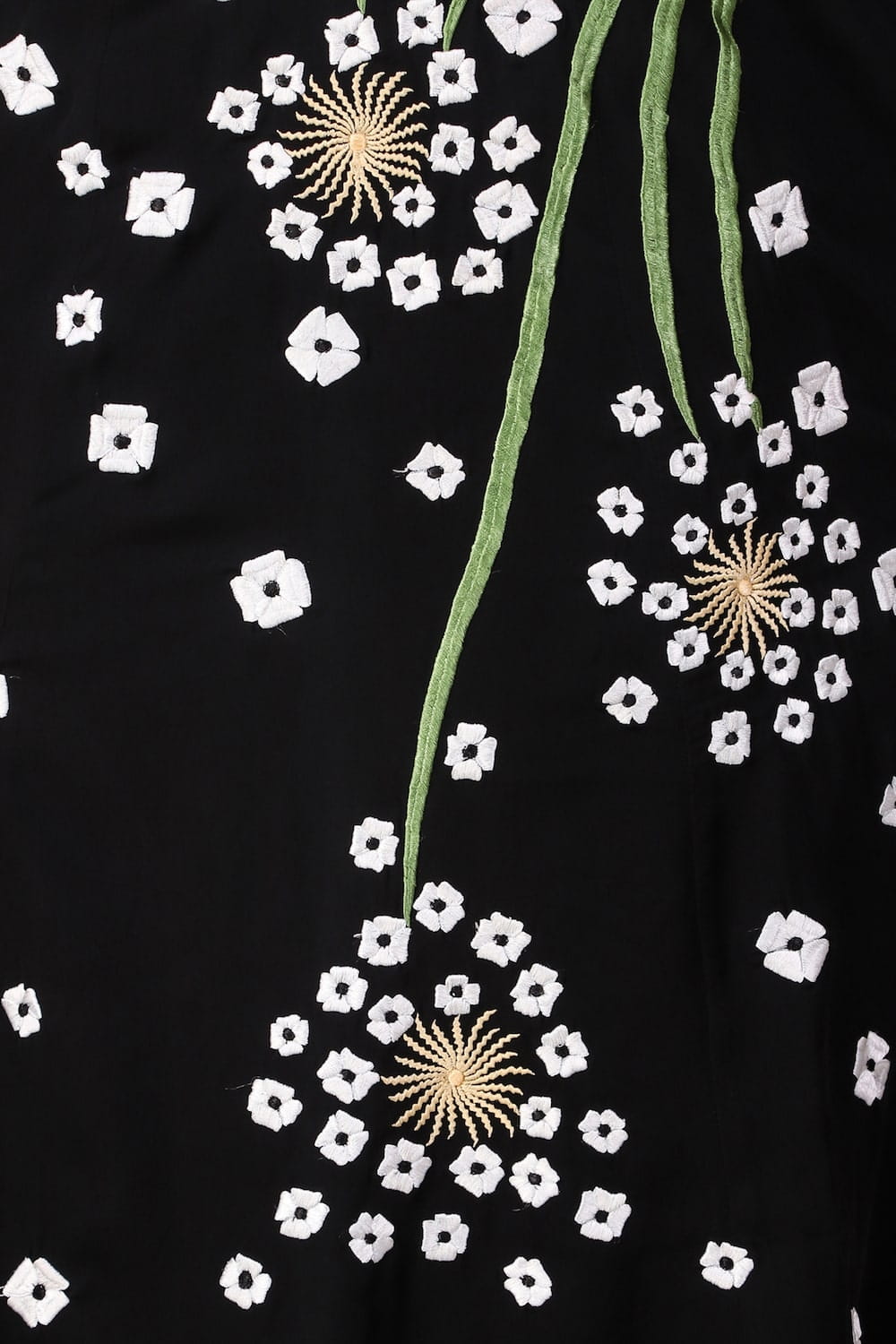 Abstract Floral Design Anarkali Abaya