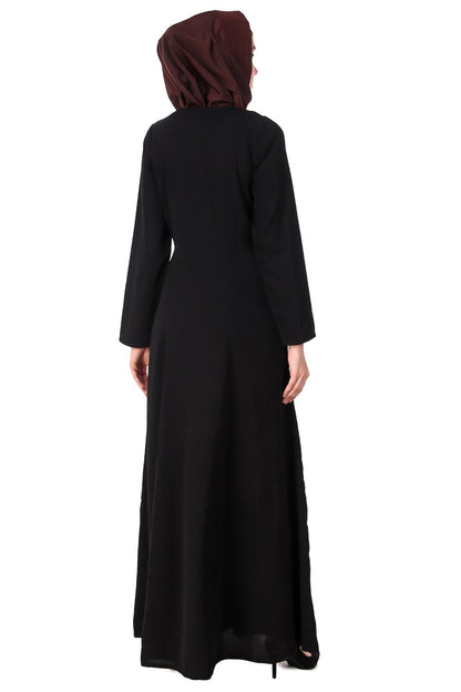 Heavy Floral Embroidered Bottom Anarkali Abaya