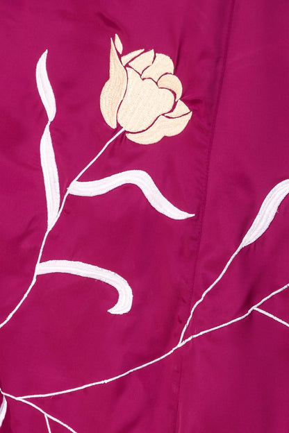 Embroidered Flower Stems Anarkali Abaya