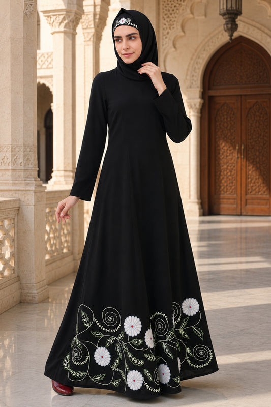 Heavy Embroidered Party Wear Anarkali Abaya