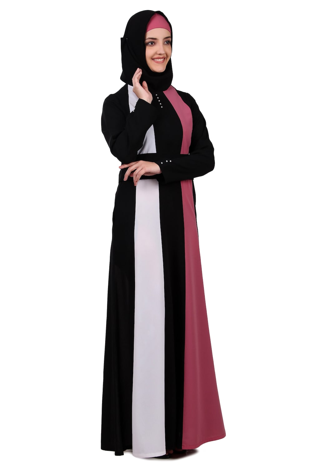 Multi Color Multi Panel Flared Abaya