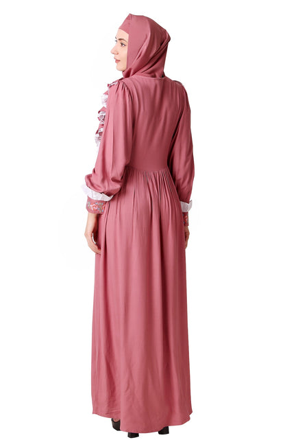 Fancy Nursing Friendly Soft Rayon Abaya