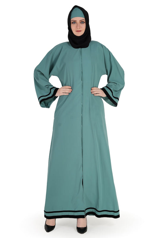 Sana Nida Dubai Sea Green Abaya