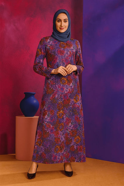 Printed Georgette Dual Layer Abaya AYG-004