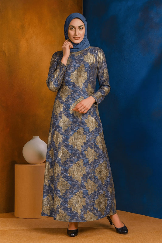 Printed Georgette Dual Layer Abaya AYG-006