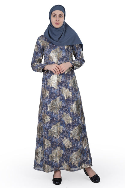 Printed Georgette Dual Layer Abaya AYG-006