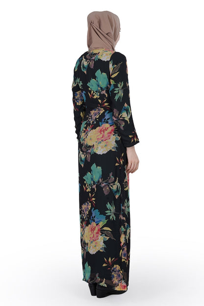 Printed Georgette Dual Layer Abaya AYG-008