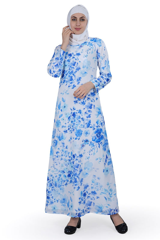 Printed Georgette Dual Layer Abaya AYG-009