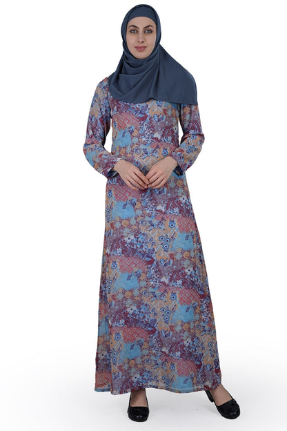 Printed Georgette Dual Layer Abaya AYG-010
