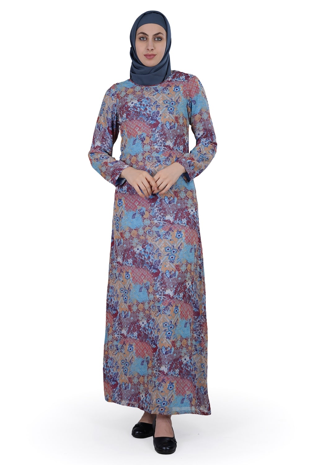 Printed Georgette Dual Layer Abaya AYG-010