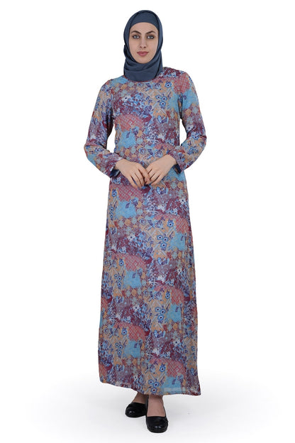 Printed Georgette Dual Layer Abaya AYG-010