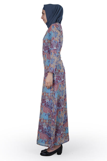Printed Georgette Dual Layer Abaya AYG-010