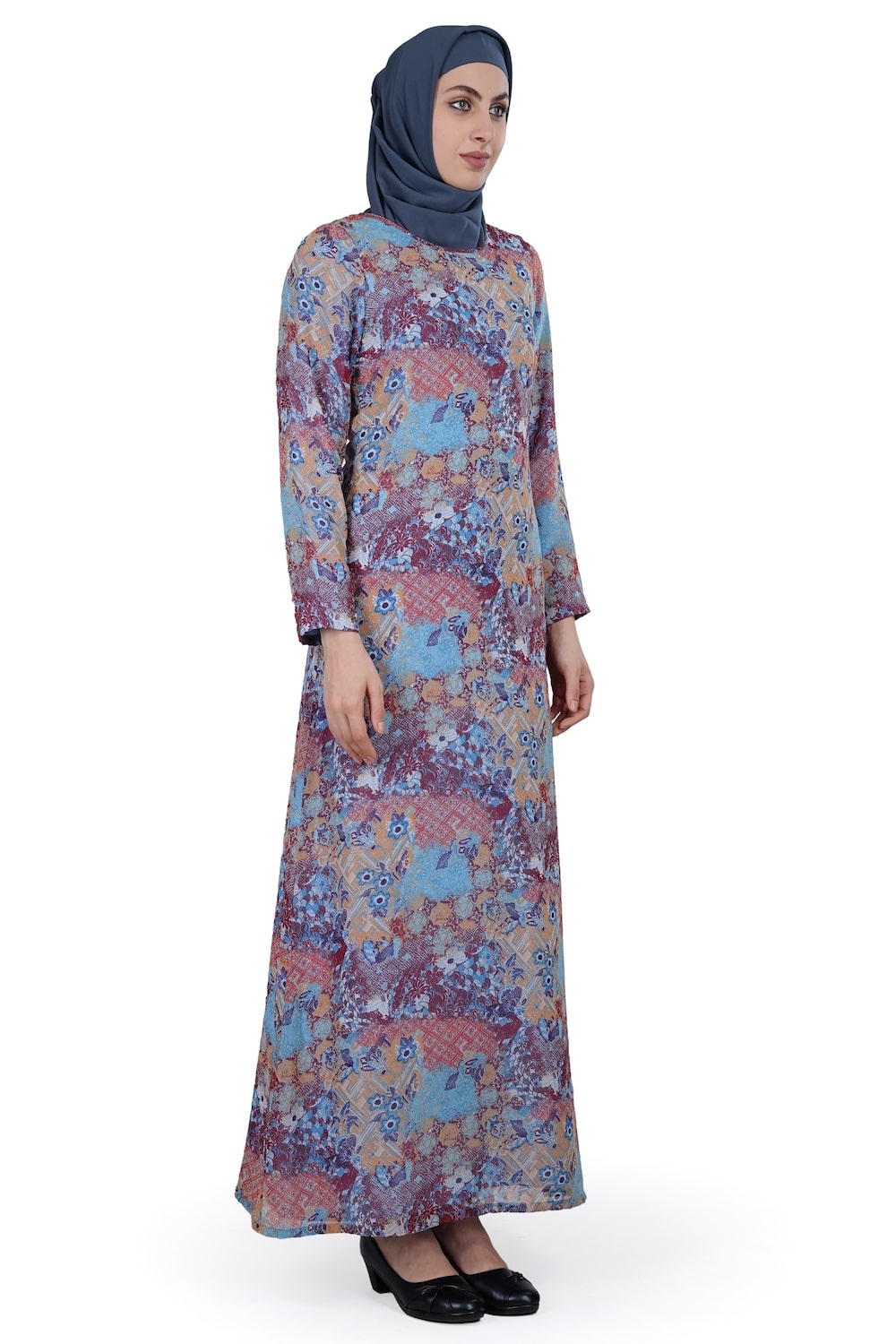 Printed Georgette Dual Layer Abaya AYG-010