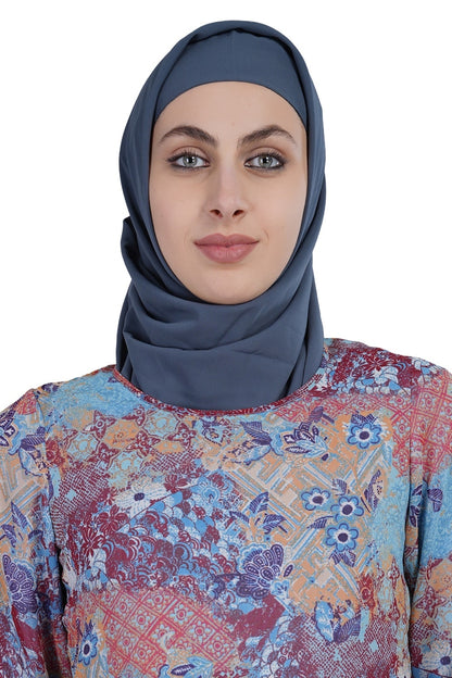 Printed Georgette Dual Layer Abaya AYG-010