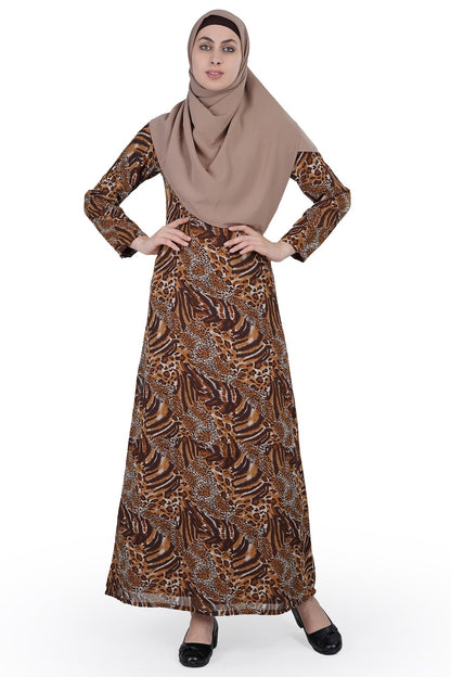 Printed Georgette Dual Layer Abaya AYG-011