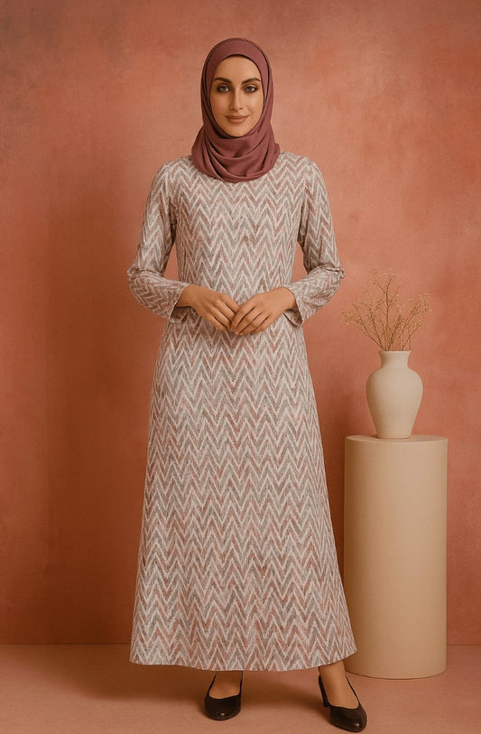 Printed Georgette Dual Layer Abaya AYG-013