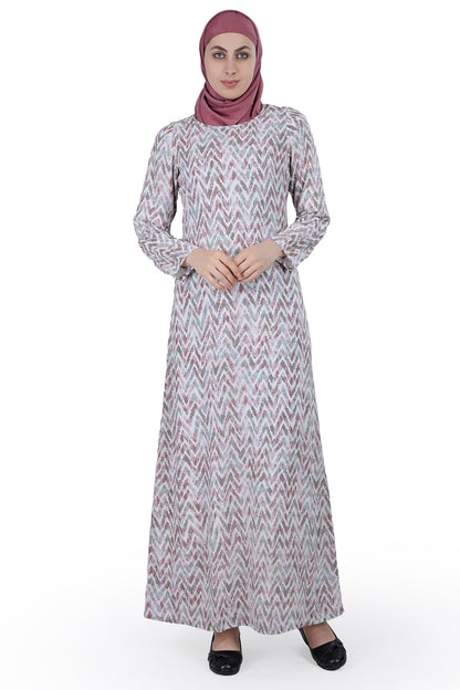Printed Georgette Dual Layer Abaya AYG-013