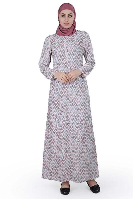 Printed Georgette Dual Layer Abaya AYG-013