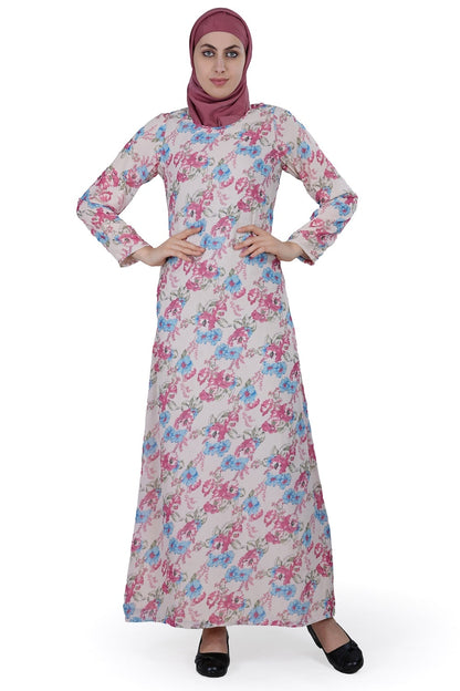 Printed Georgette Dual Layer Abaya AYG-015