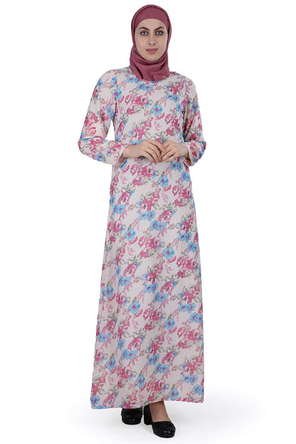 Printed Georgette Dual Layer Abaya AYG-015