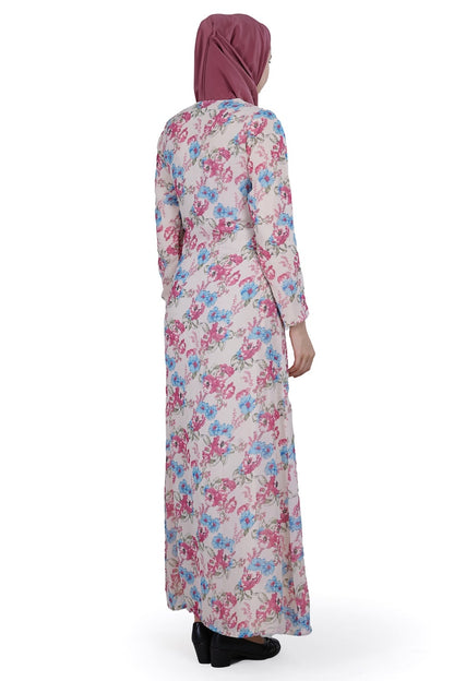 Printed Georgette Dual Layer Abaya AYG-015