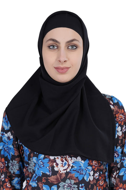 Printed Georgette Dual Layer Abaya AYG-016