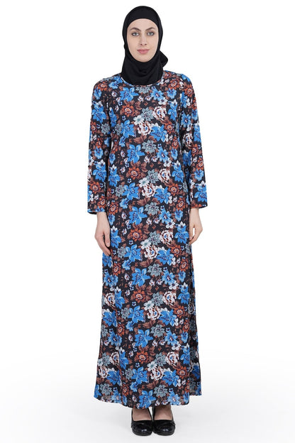 Printed Georgette Dual Layer Abaya AYG-016