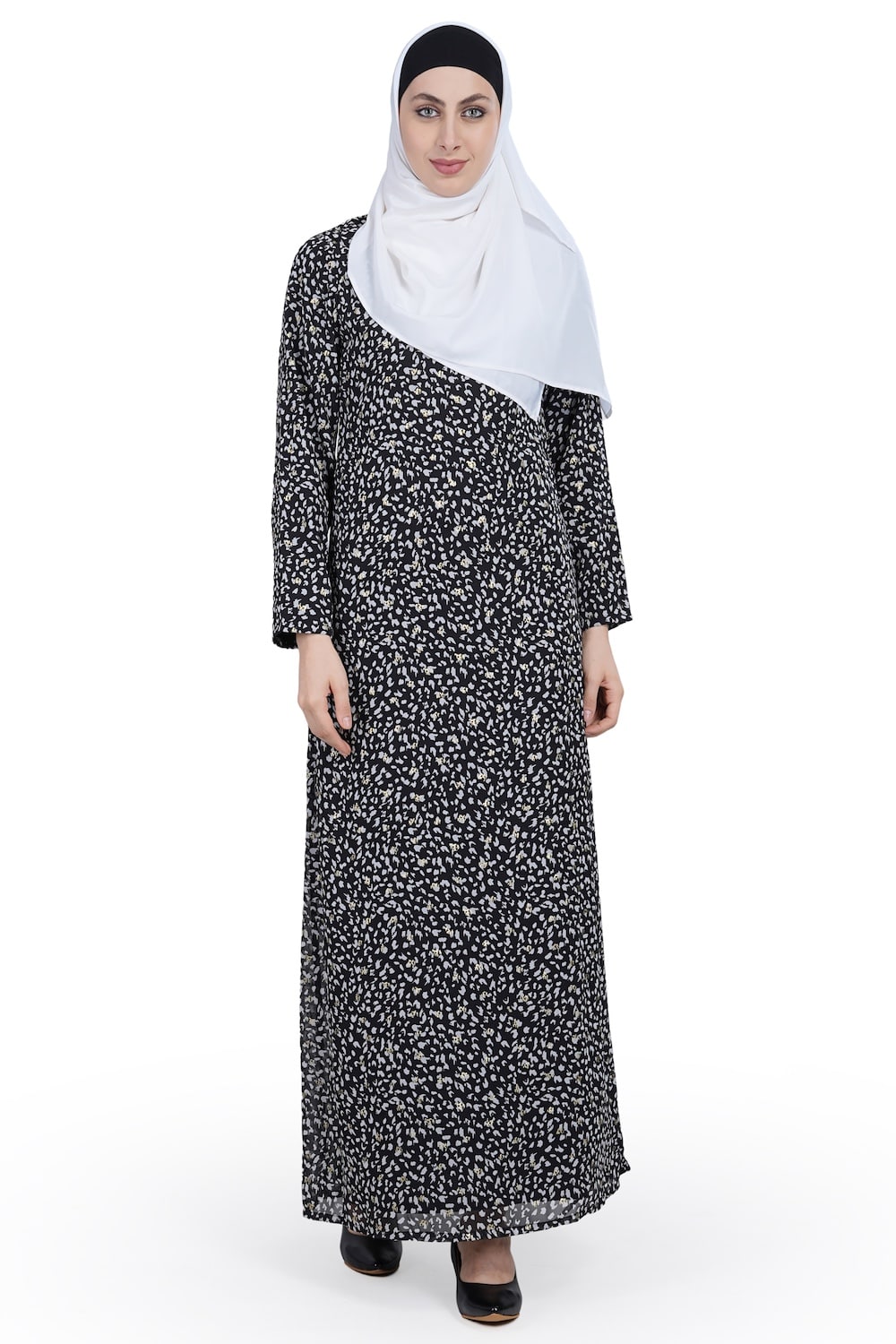 Printed Georgette Dual Layer Abaya AYG-017