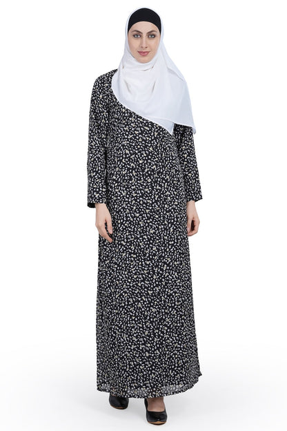 Printed Georgette Dual Layer Abaya AYG-017