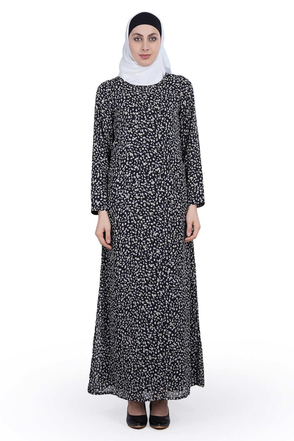 Printed Georgette Dual Layer Abaya AYG-017