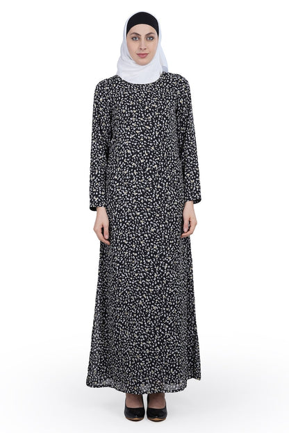 Printed Georgette Dual Layer Abaya AYG-017