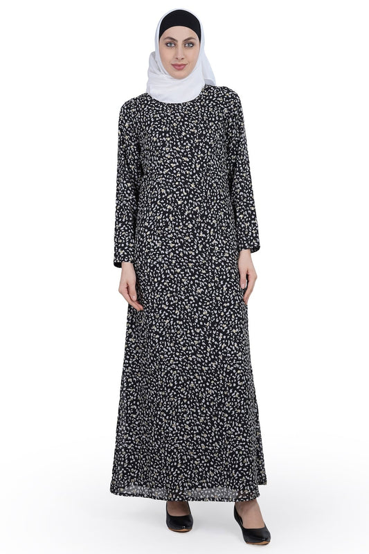 Printed Georgette Dual Layer Abaya AYG-017