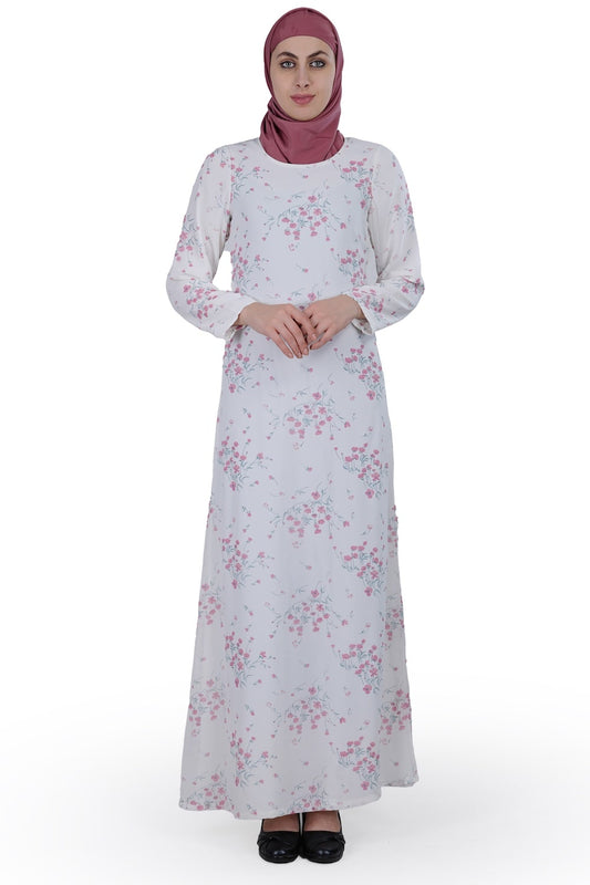 Printed Georgette Dual Layer Abaya AYG-020