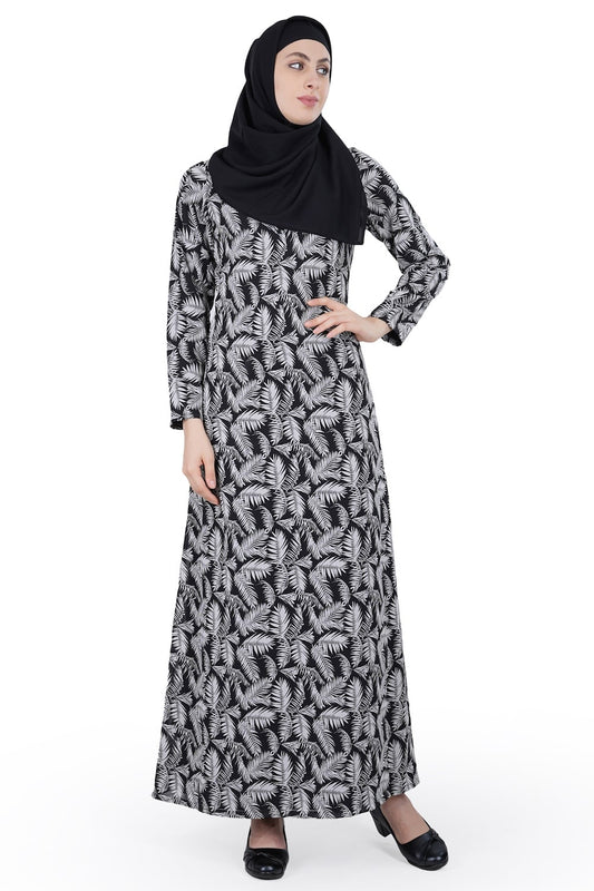 Printed Georgette Dual Layer Abaya AYG-021