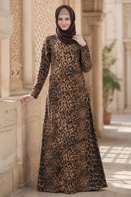 Printed Georgette Dual Layer Abaya AYG-022