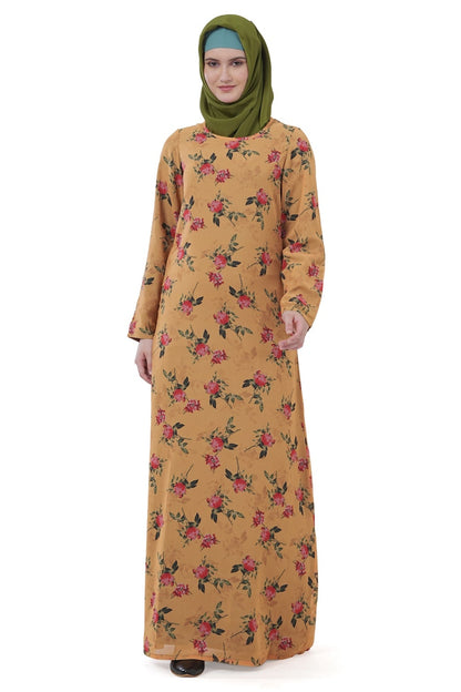 Printed Georgette Dual Layer Abaya AYG-025
