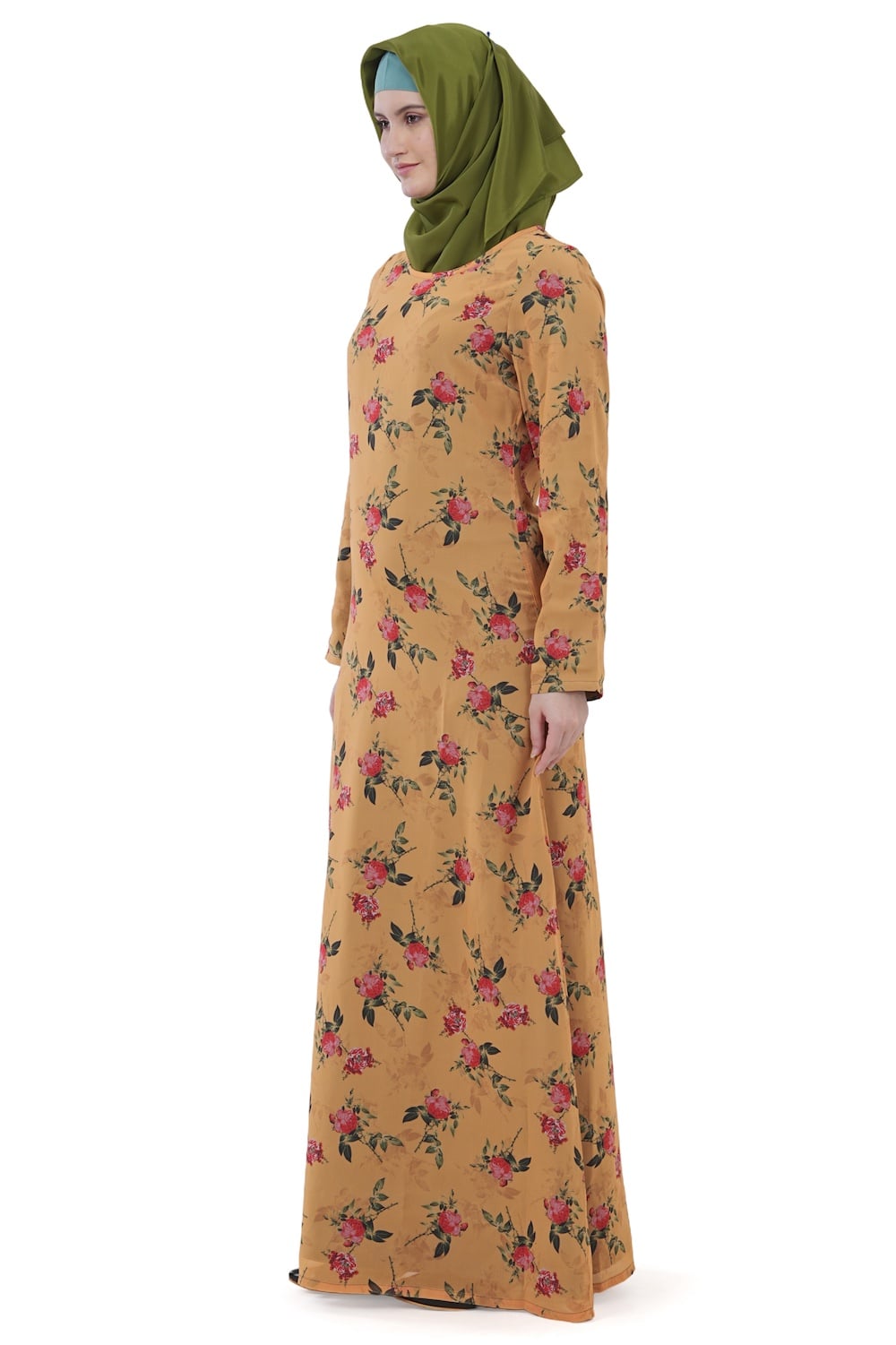 Printed Georgette Dual Layer Abaya AYG-025
