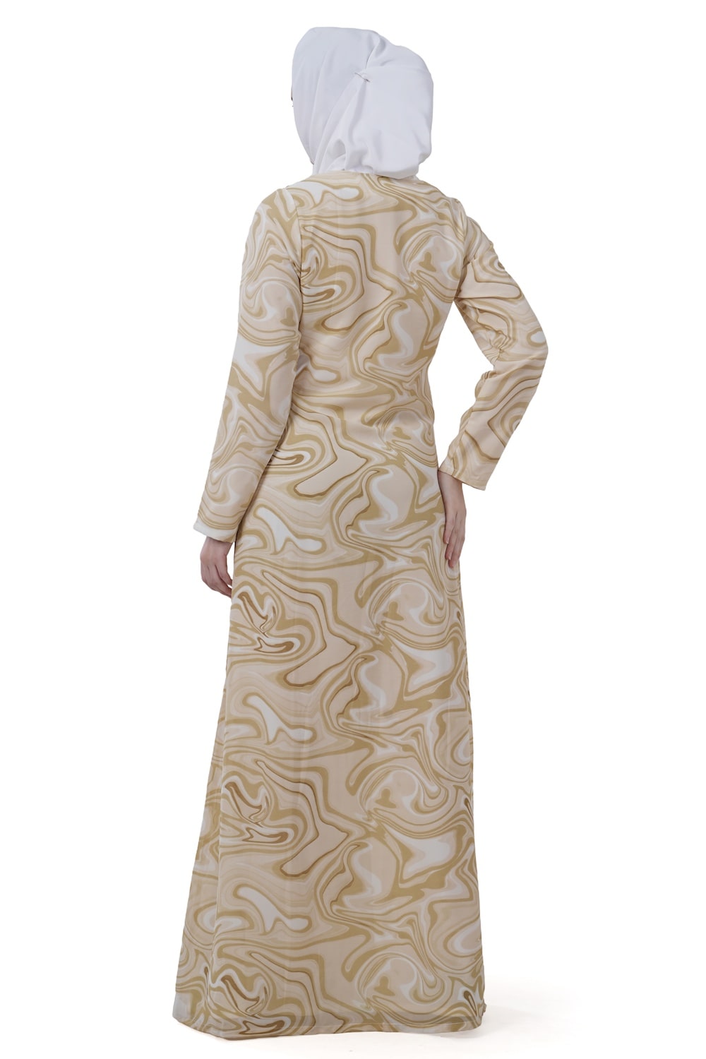 Printed Georgette Dual Layer Abaya AYG-026