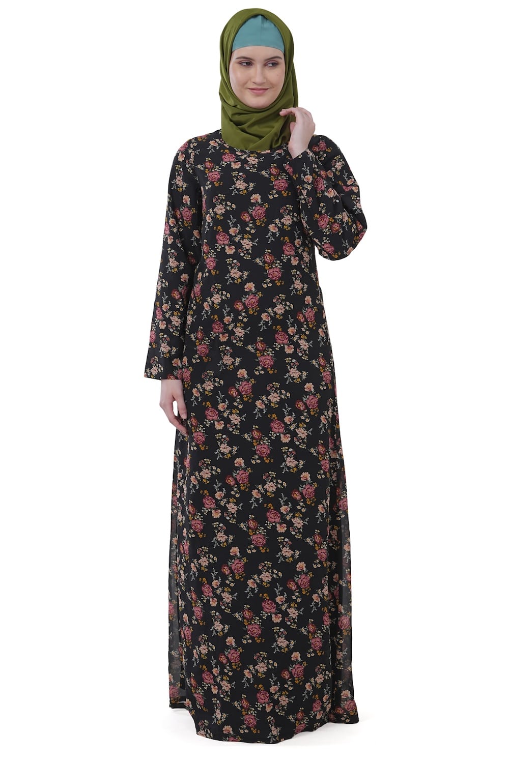 Printed Georgette Dual Layer Abaya AYG-029