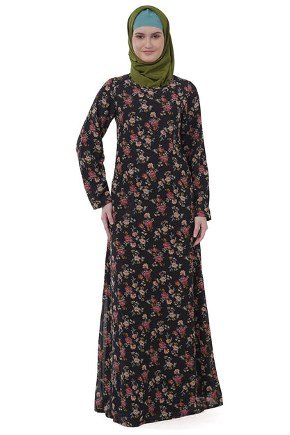 Printed Georgette Dual Layer Abaya AYG-029