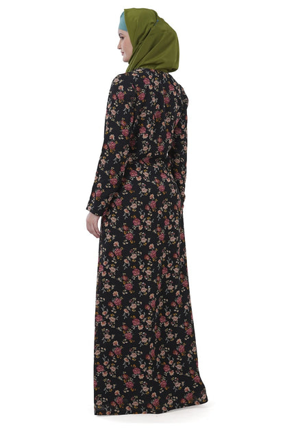 Printed Georgette Dual Layer Abaya AYG-029