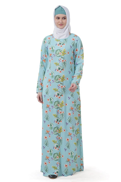 Printed Crepe Abaya AYP-615