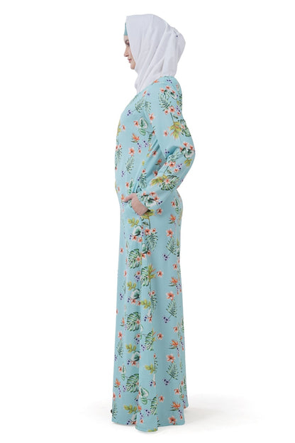 Printed Crepe Abaya AYP-615