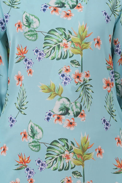 Printed Crepe Abaya AYP-615