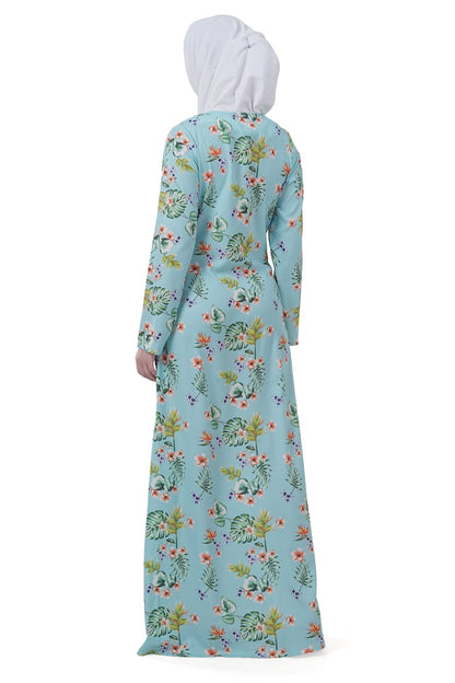 Printed Crepe Abaya AYP-615